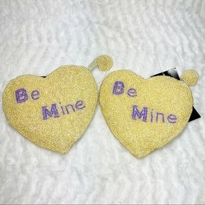 Be Mine Beaded Coin Purse Bundle of Two NEW